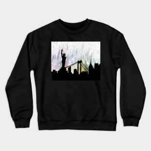 Colorful New York silhouette Crewneck Sweatshirt